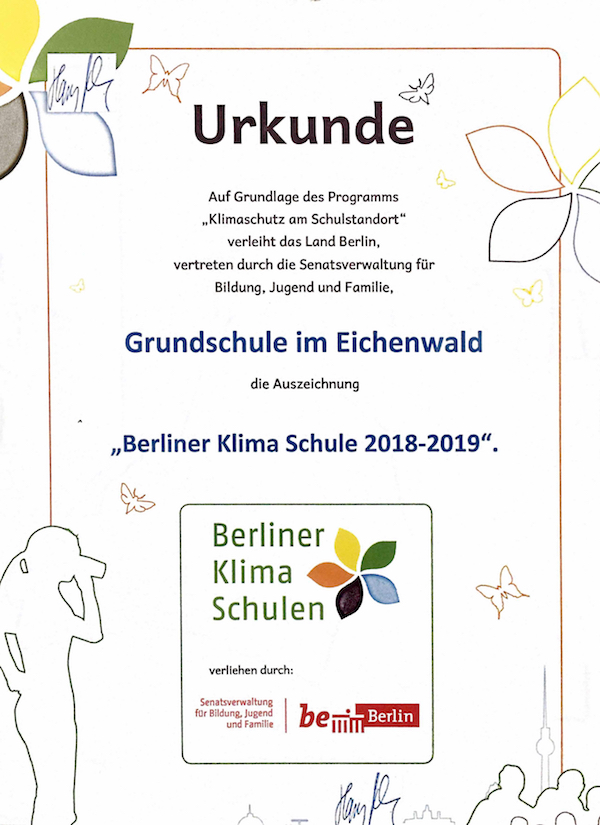 Klimaschule_Urkunde